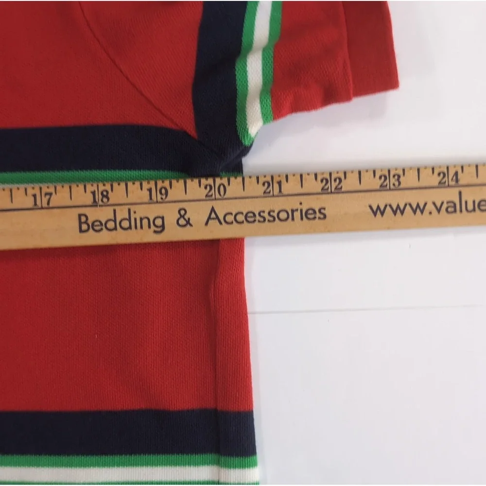 VTG Polo Ralph Lauren Striped Custom Fit Polo Shirt Men's Size Large READ SIZING